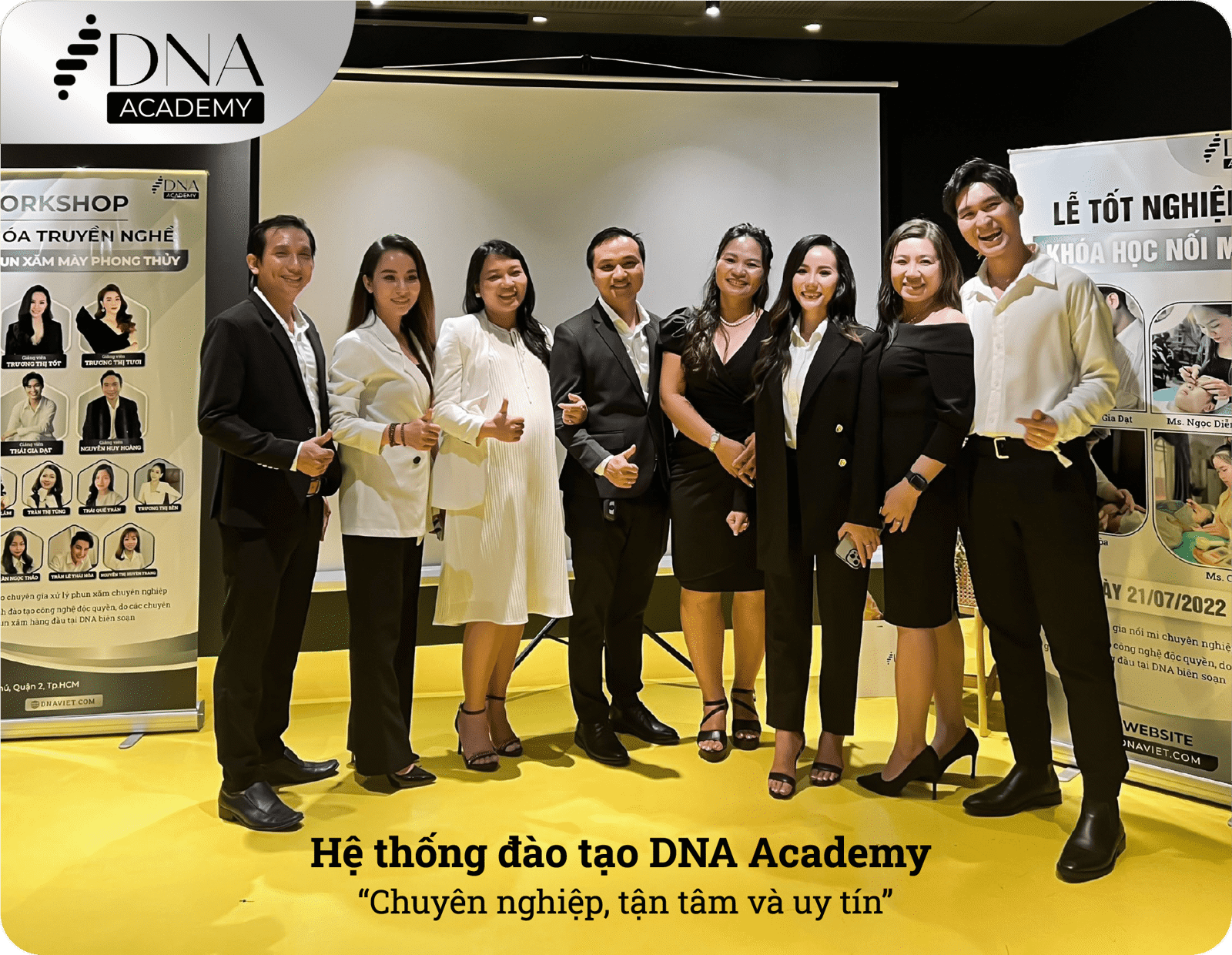LỄ TỐT NGHIỆP CHƯƠNG TRÌNH ĐÀO TẠO NGHỀ TẠI DNA ACADEMY VÀ BUỔI RA MẮT TOP SẢN PHẨM MỚI CỦA DNA 
